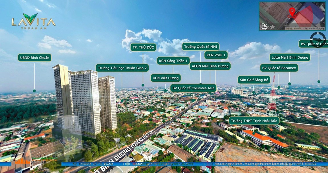 Vị trí dự án căn hộ Lavita Thuận An