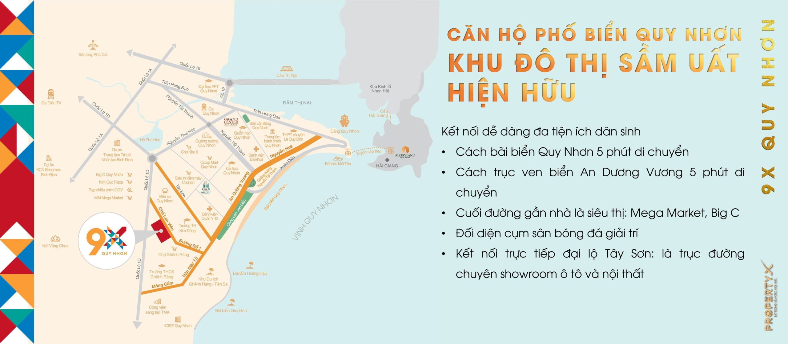 Vị trí đắc địa căn hộ 9X Quy Nhơn